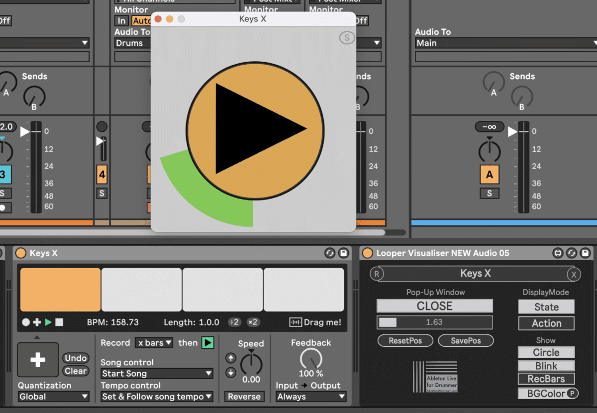 Visual Feedback for Ableton Looper
