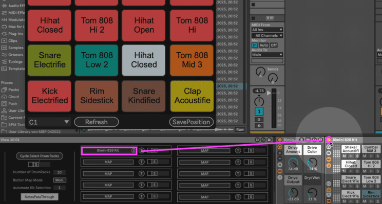 How to Display a Big Drum Rack in Ableton – ABLETON DRUMMER