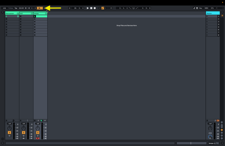 Turn Click on and off in Ableton
