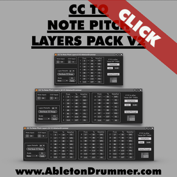 change Note Pitch via CC in Ableton