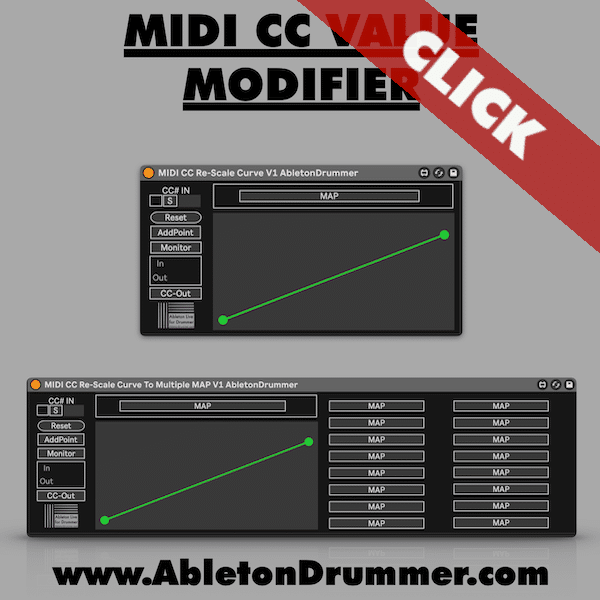 modify cc values in ableton