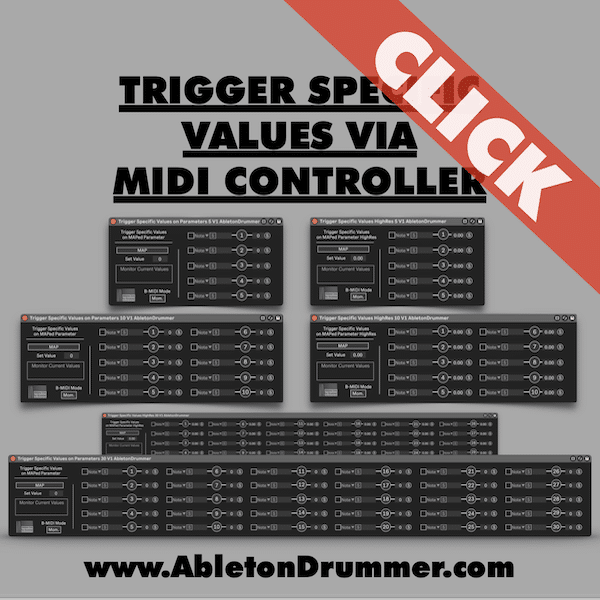 trigger specific values MIDI Ableton